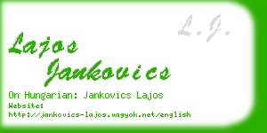 lajos jankovics business card
